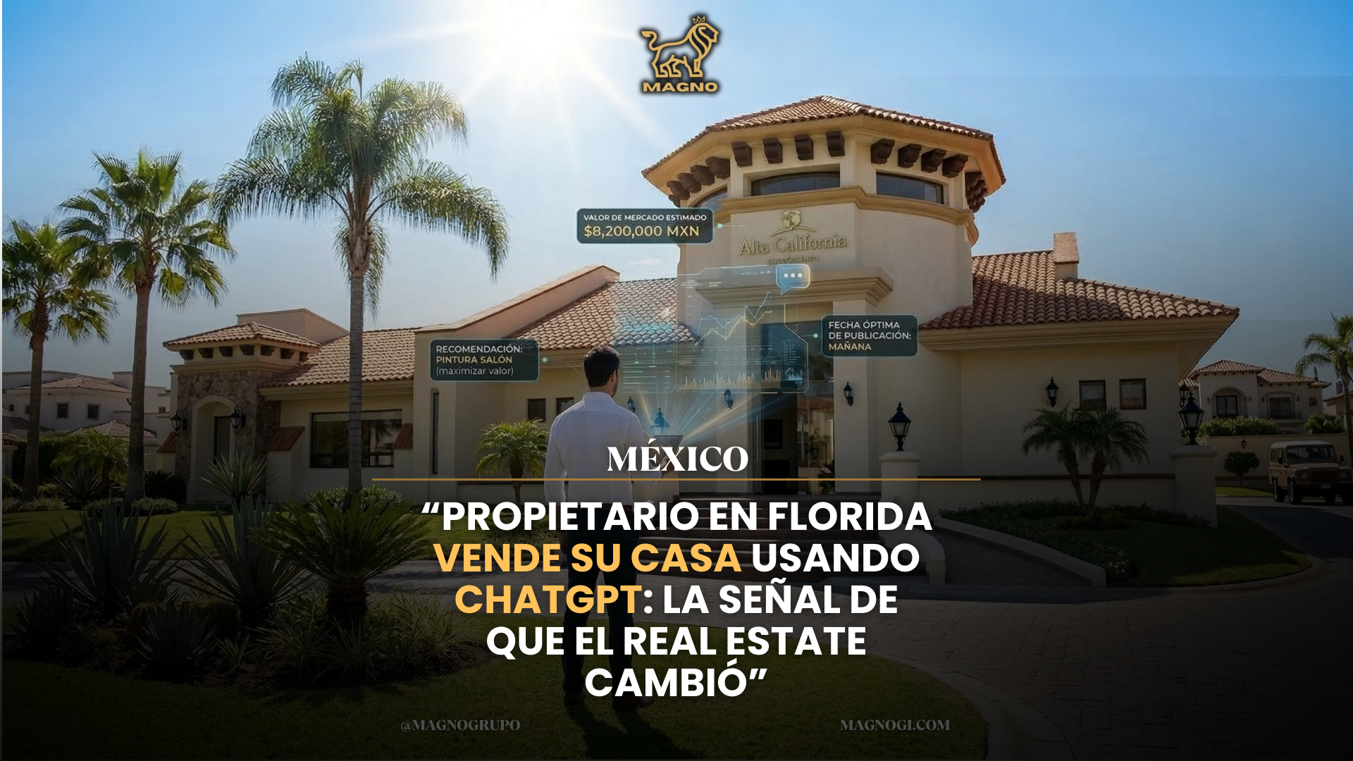 “Propietario en Florida Vende su Casa Usando ChatGPT: La Señal de que el Real Estate Cambió”